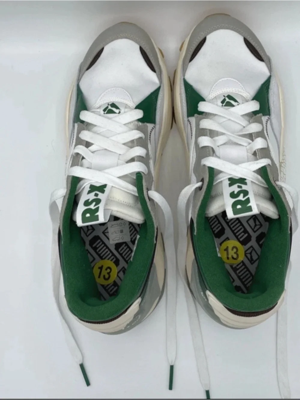 NEW Puma RS-X “Ain’t Broke” Sneakers Green~Gray 392476-01 Men’s US13/UK12/EUR47